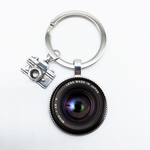 Llavero Popular con colgante de cámara con objetivo SLR, llavero de fotógrafo SLR, joyería de personalidad, regalo entre amigos ► Foto 1/5