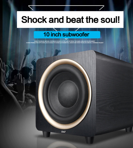 KYYSLB-Subwoofer de Audio pasivo para cine en casa, altavoz de madera de SA-900, 80-150W, 4-8ohm, 10 pulgadas ► Foto 1/5