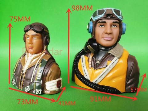 Figura de juguete piloto, modelo para turbina jet RC, Avión de gasolina de Segunda Guerra Mundial, hobby ► Foto 1/3