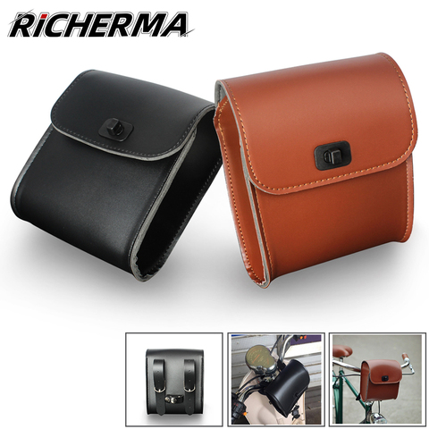 Bolsa de cuero para motocicleta, Bolsa lateral de herramientas para moto, resistente al agua, para Vespa gts 300, Shadow vt750 ► Foto 1/6