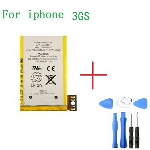 Batería de teléfono móvil para iPhone 3GS, capacidad Real de 1420mAh, 3,8 V, Kit de herramientas de reparación ► Foto 1/2