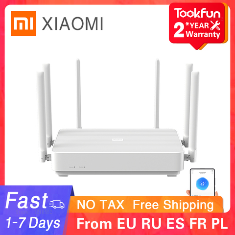 Xiaomi-enrutador inalámbrico Redmi AX6, 2022 Mbps, malla WIFI, 6 2976G/5G, doble frecuencia, 2,4 MB, OFDMA, 6 antenas, PPPOE, novedad de 512 ► Foto 1/6