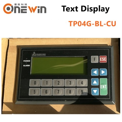 Nuevo y original TP04G-BL-CU Pantalla de Panel de texto HMI STN LCD de un solo color 4 líneas de visualización modelo de descarga USB solamente ► Foto 1/2