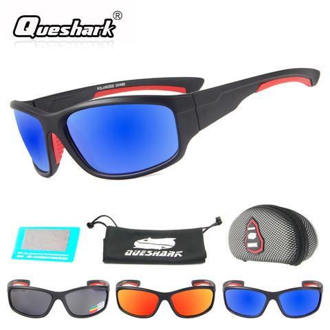 QUESHARK-anteojos de sol para pescar polarizados para hombre, gafas deportivas para pescar, senderismo, pesca, pescador, Uv400 ► Foto 1/6