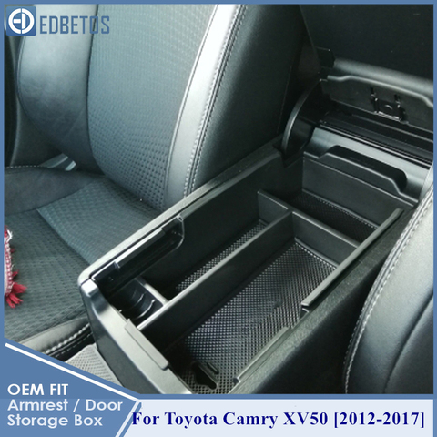 El centro de la consola reposabrazos caja de almacenamiento para Toyota Camry 2012-2017 organizador de almacenamiento de caja de guantes bandeja contenedor soporte para Camry XV60 ► Foto 1/6