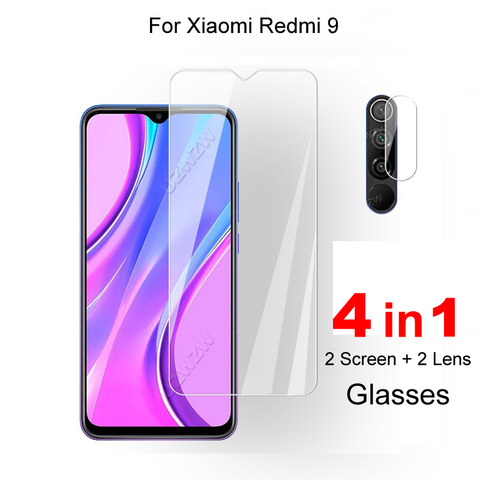 Protector de vidrio templado para lente de cámara Xiaomi Redmi 9 Pantalla protectora de vidrio Xiaomi Redmi 9 ► Foto 1/5