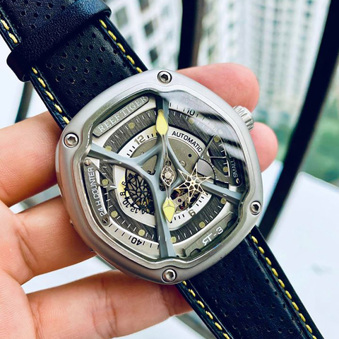 Reef Tiger/RT relojes de buceo de lujo para hombre correa de Nylon súper luminosa relojes militares automáticos relojes deportivos de diseñador RGA90S7 ► Foto 1/6