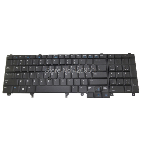 Portátil teclado US para DELL para la latitud E6520 de precisión para M4800 M6800 inglés 0564JN 564JN PK130VI2B00 apuntando y retroiluminada nuevo ► Foto 1/2