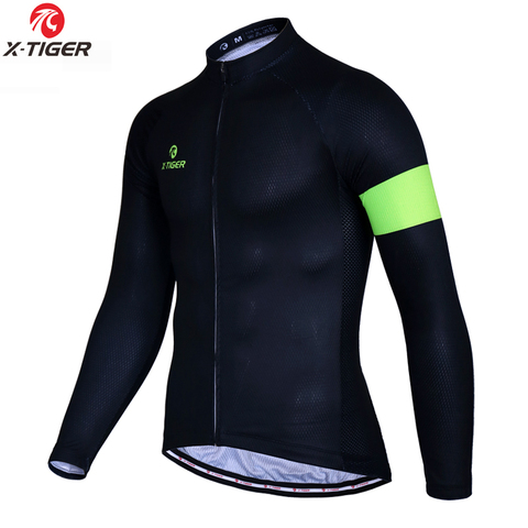 X-tiger-camisetas térmicas de lana para Ciclismo, Ropa deportiva de manga larga para Invierno ► Foto 1/6