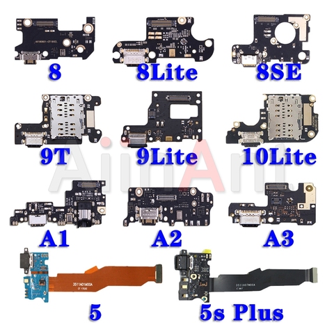 Cargador USB fecha PCB de conector de puerto de carga Flex Cable para Xiaomi Mi 5 5s 6 6x8 8SE 9 9T 9SE 10 A1 A2 A3 Lite SE Plus Pro ► Foto 1/6