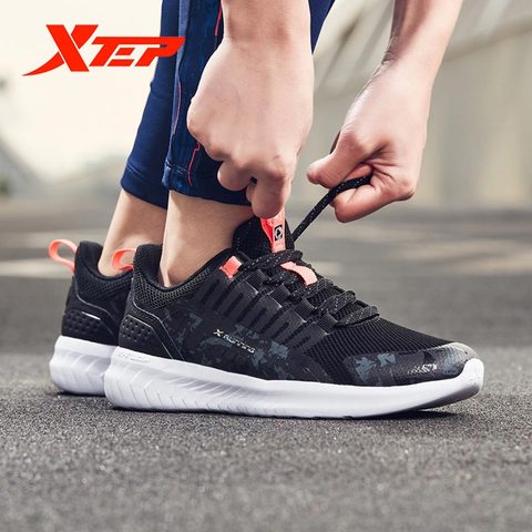 Zapatillas de correr Xtep para mujer, calzado informal resistente a los golpes, zapatos de malla deportivos, zapatos cómodos para correr 880118110072 ► Foto 1/6