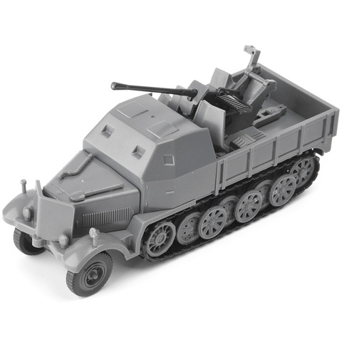 4D ensamblado 1/72 SD alemán de la Segunda Guerra Mundial. Kfz.7/2 Medio pista de defensa aérea modelo de vehículo blindado juguetes militares ► Foto 1/6