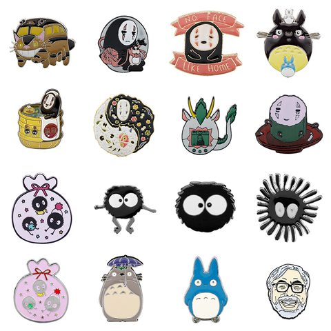 El Anime japonés Hayao Miyazaki Broche Kawaii Pin de mi vecino Pin con distintivo ropa Broche insignia ► Foto 1/6