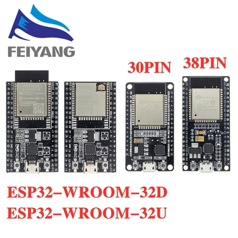 10 piezas ESP32 Placa de desarrollo, WiFi + Bluetooth Ultra-bajo consumo de energía Dual Core ESP-32 ESP-32S similares ESP8266 Junta ► Foto 1/6