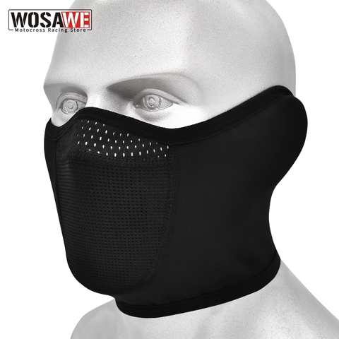 WOSAWE-mascarilla de lana completa para motocicleta, máscara táctica del ejército para esquí, pasamontañas, casco de moto para mantener el calor, Invierno térmico ► Foto 1/6