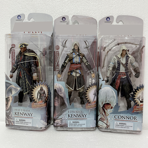 Creed-figura de acción de 15cm, modelo de juguete coleccionable de la serie 4, Connor, Haytham, Edward Kenway, Mohawk ► Foto 1/6