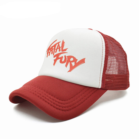 Terry Bogard tapas de malla el rey de los luchadores furia F sombrero Cosplay gorra visera verano tapas de malla Unisex ► Foto 1/6