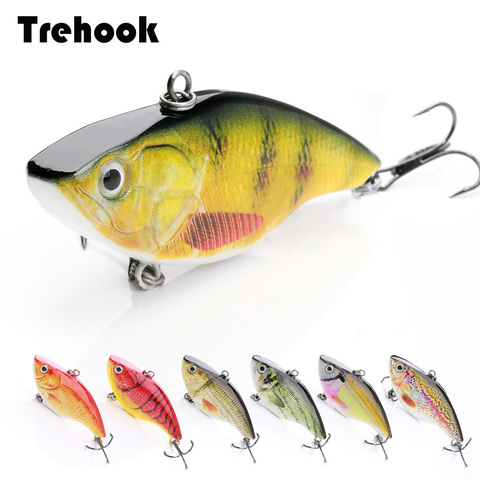 TREHOOK-Señuelos de Pesca de mimbre y Vib para invierno, aparejos de pesca, cebo Artificial duro, Wobblers para Lucio, 7cm, 18g ► Foto 1/6