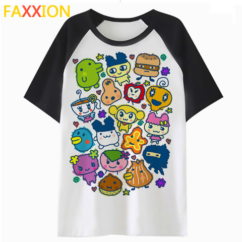 Camiseta de Tamagotchi Tama Friends para mujer, Camisetas estampadas kawaii de dibujos animados harajuku, ropa para mujer K4779 ► Foto 1/4