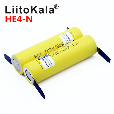 Batería recargable de iones de litio HE4, 2500mAh, 18650, 3,7 V, máx. 20A,35A, descarga + hoja de níquel, Original, nueva ► Foto 1/6