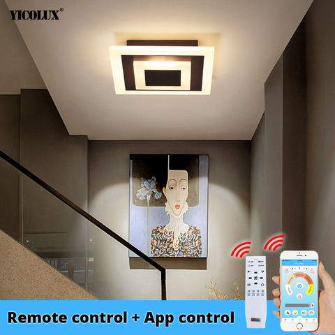 Luces de techo modernas con control por aplicación Bluetooth, iluminación para pasillo, balcón, pasillo, dormitorio, lámparas de interior acrílicas, lustre AC 90-260V ► Foto 1/6