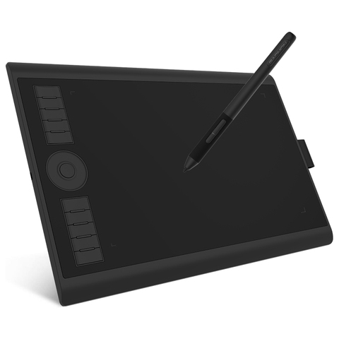 GAOMON-tableta Digital M10K PRO de 10x6,25 pulgadas, gráfica artística para dibujo, admite función de inclinación y Radial con 10 teclas de acceso rápido ► Foto 1/6
