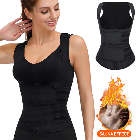 Entrenador de cintura para mujer, cinturón de neopreno para pérdida de  peso, chaleco moldeador de cuerpo, Control de barriga, faja deportiva de  sudoración adelgazante para quemar grasa - Historial de precios y