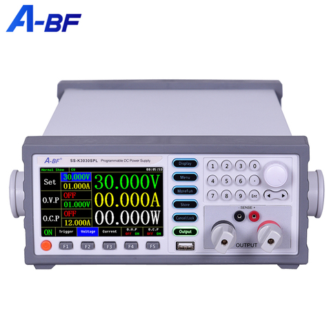 Fuente de alimentación programable de alta precisión, Banco de fuente de alimentación de conmutación regulada CC de laboratorio con pantalla a Color de 5 bits, 15V, 60A, A-BF ► Foto 1/6