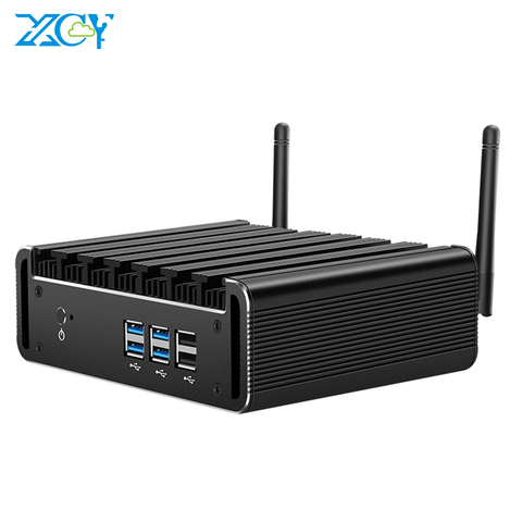 XCY Mini PC Intel Core i7 7500U i5 7200U i3 7100U DDR3L RAM mSATA SSD HDMI VGA 6 Cable de doble banda WiFi Bluetooth 4,0 de Windows 10 ► Foto 1/6
