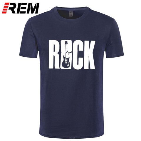 REM ropa nueva camiseta de manga corta con cuello redondo para hombre, camisetas altas de ROCK Guitars Music Pirnt, camisetas altas de estilo Hip Hop Rock'n'roll ► Foto 1/6