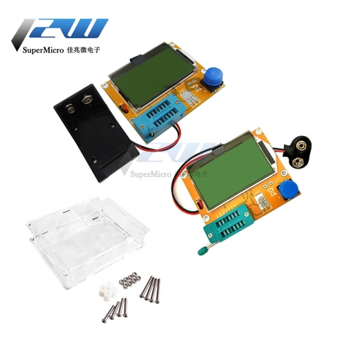 Mega328 LCD comprobador de transistores Digital LCR-T4 Digital capacitancia triodo retroiluminación LCD de pantalla, controlador MOSFET/JFET/PNP/NPN conductor ► Foto 1/6