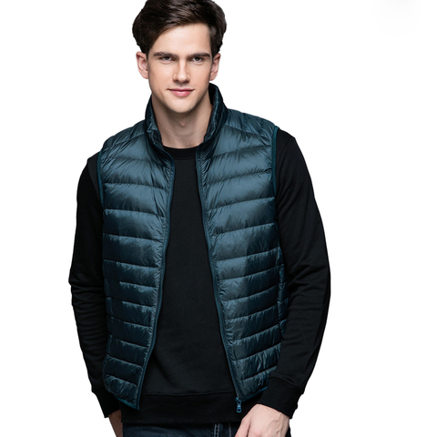 Chaqueta de plumón, invierno y otoño para hombre, ultraligera, abrigo de  plumón de pato blanco, chaqueta de plumón para hombre, chaqueta de plumón