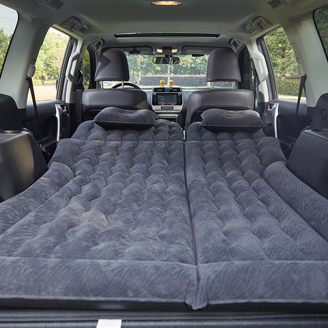 Colchón hinchable para coche y SUV, cubierta para asiento trasero de coche, colchón hinchable para coche, cama de viaje, colchón de Camping resistente a la humedad ► Foto 1/6