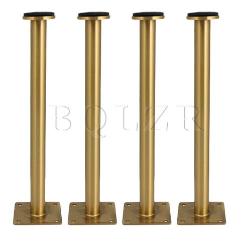 BQLZR 4x patas ajustables para muebles de acero inoxidable para mesa de gabinete 25cm dorado ► Foto 1/6