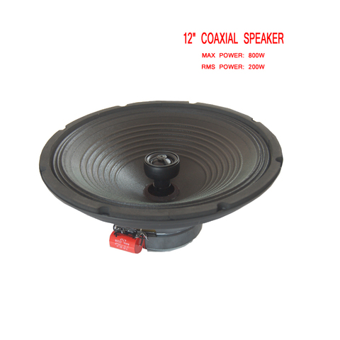 Altavoz Coaxial de 12 pulgadas, 800W y 8 Ohm, Tweeter bajos, pasivo, gama completa, HiFi, PA, caja de condensadores, Subwoofer KTV ► Foto 1/6