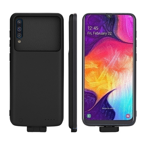 Funda de batería de 5000mAh para Samsung Galaxy A50 A50S cargador de batería para Samsung A30S a prueba de golpes extensible Delgado banco de energía caso ► Foto 1/6