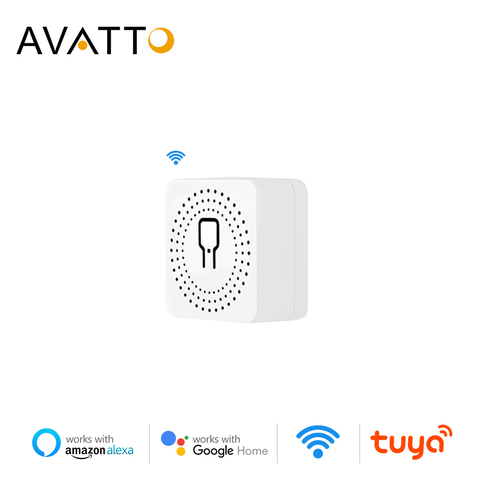 AVATTO-Módulo de interruptor de luz inteligente Wifi, MiNi Módulo de Control Remoto de 2 vías, funciona con la aplicación Smart life de Tuya, Alexa Echo y Google Home ► Foto 1/6