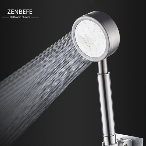 ZENBEFE-Cabezal de ducha de acero inoxidable 304, ducha de baño presurizado, cabezal de ducha de un solo cabezal ► Foto 1/6