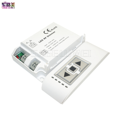 Alta Tensión AC90-240V DM014 brillo LED RF dimmer inalámbrico 3 teclas del controlador remoto posterior regulación borde para luces LED Bombilla ► Foto 1/3