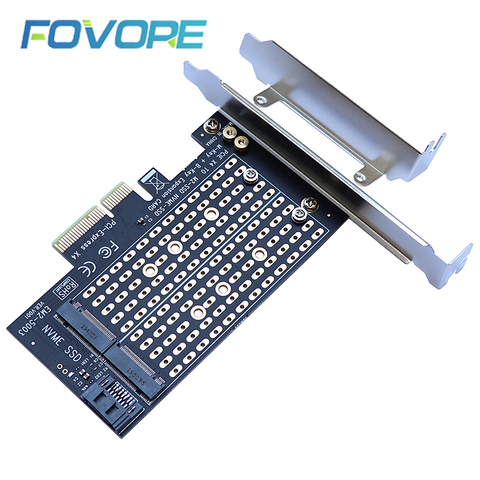 Adaptador de servidor para tarjetas Pcie a M2/M.2, adecuado para uso de tarjetas SSD M2 a Sata Pcie y M Key +B ► Foto 1/6