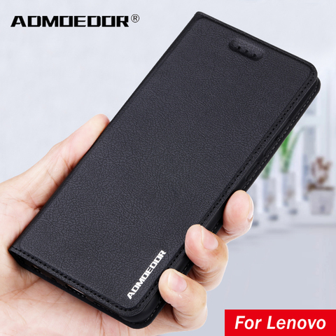 Funda de cuero para lenovo z6 z5 k5 play s5 pro, carcasa trasera con soporte para lenovo z6 lite a6 a5 k9 k5 note 2022 s90 ► Foto 1/6