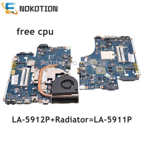 NOKOTION MBPTQ02001 MBNA102001 LA-5912P para Acer aspire 5551 de 5552 a 5551G 5552G PC placa base compatible con LA-5911P gratis cpu ► Foto 1/6