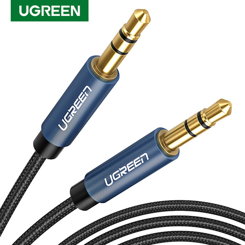 Ugreen Jack 3,5 Cable de Audio Cable de altavoz de 3,5mm línea de Cable Aux para iPhone 6 Samsung galaxy s8 coche auriculares Xiaomi redmi 4x Jack de Audio ► Foto 1/6