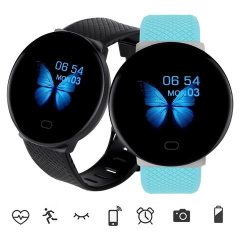 Reloj inteligente deportivo D19 IP67 con monitorización de la frecuencia cardíaca y Bluetooth resistente al agua ► Foto 1/6