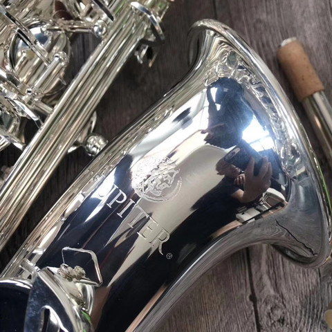 Saxofón de latón niquelado con funda, instrumento de música de cuerpo plano E, juple JAS 700Q Alto, Eb Tune ► Foto 1/1