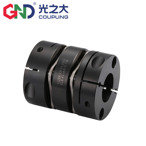 GND acoplamiento flexible 45 # acero doble diaphgrams alto par de torsión para servomotor abrazadera de alta precisión stepmotor acoplador del eje ► Foto 1/1