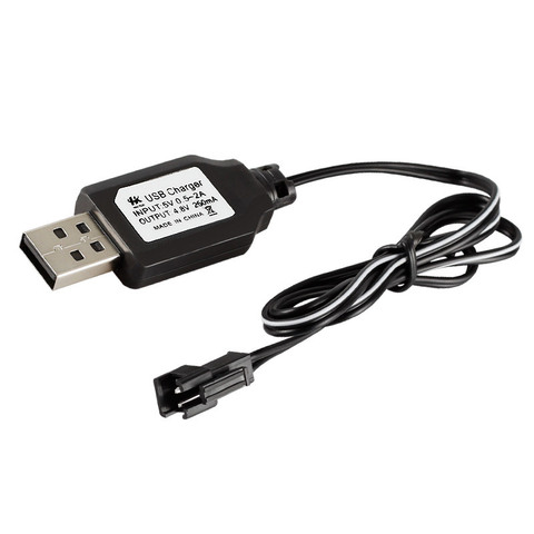 Cargador USB de 4,8 V y 250mA con conector SM, nuevo modelo de batería NiMH NiCD RC ► Foto 1/6