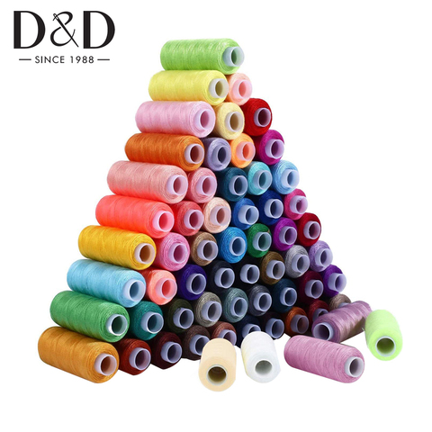 D & D-carretes de hilo de poliéster de 30/60 yardas, Kits de hilos de costura para acolchar, suministros de costura a mano/máquina, 250 ► Foto 1/6
