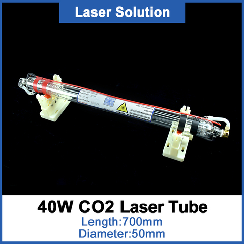Grabador láser de tubo Co2, 40W, 700MM de longitud, 50mm de diámetro para máquina de corte con grabadora láser CO2, nuevo tipo 2022 ► Foto 1/6