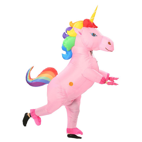 Disfraz inflable de unicornio para adultos y niños, disfraz de carnaval, Halloween, t-rex, dinosaurio, ropa de Cosplay ► Foto 1/6